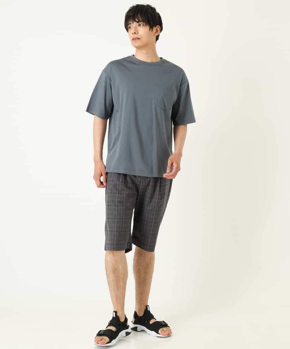 KHKHP40029 a.v.v MEN(アー・ヴェ・ヴェ) 【S-XXL/多機能】シルケットスムースワイドシルエットカットソー グリーン