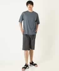 KHKHP40029 a.v.v MEN(アー・ヴェ・ヴェ) 【S-XXL/多機能】シルケットスムースワイドシルエットカットソー グリーン