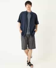 KHKHP40029 a.v.v MEN(アー・ヴェ・ヴェ) 【S-XXL/多機能】シルケットスムースワイドシルエットカットソー グリーン