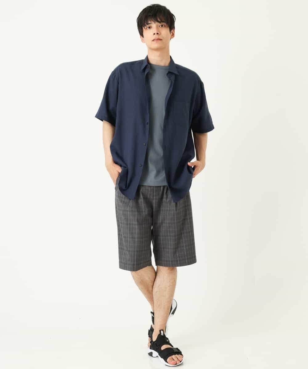 KHKHP40029 a.v.v MEN(アー・ヴェ・ヴェ) 【S-XXL/多機能】シルケットスムースワイドシルエットカットソー グリーン