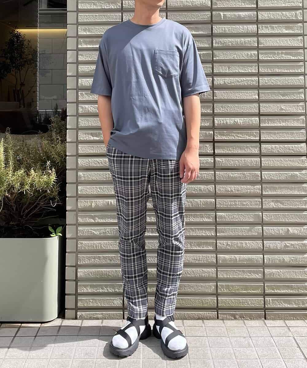 KHKHP40029 a.v.v MEN(アー・ヴェ・ヴェ) 【S-XXL/多機能】シルケットスムースワイドシルエットカットソー グリーン