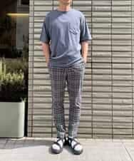 KHKHP40029 a.v.v MEN(アー・ヴェ・ヴェ) 【S-XXL/多機能】シルケットスムースワイドシルエットカットソー グリーン