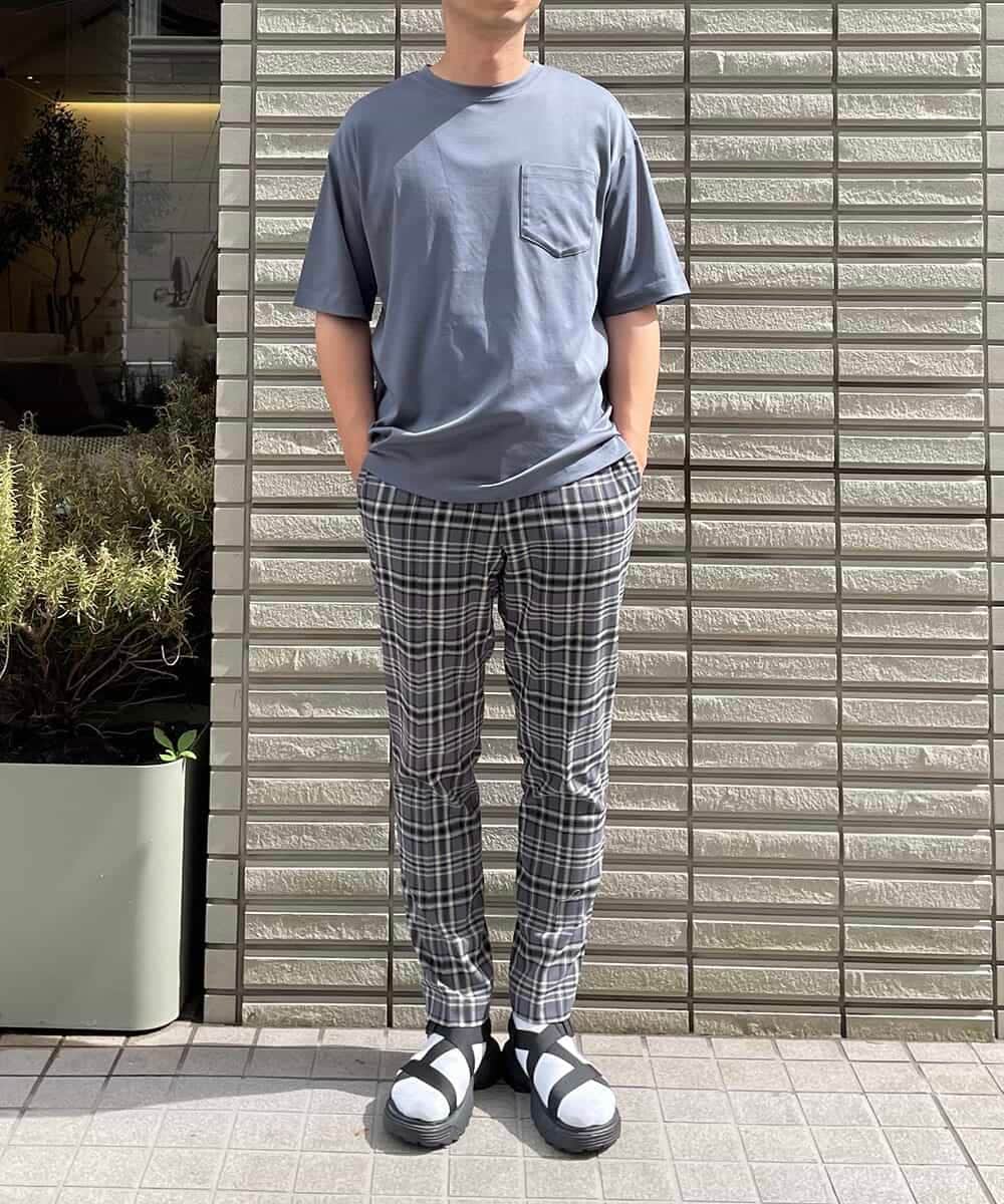 KHKHP40029 a.v.v MEN(アー・ヴェ・ヴェ) 【S-XXL/多機能】シルケットスムースワイドシルエットカットソー グリーン