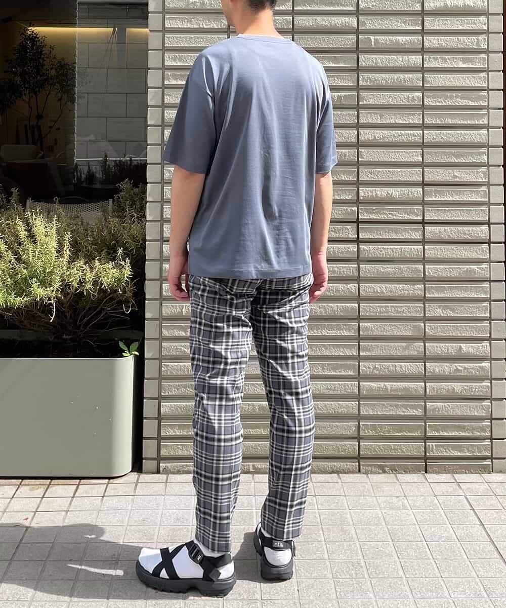KHKHP40029 a.v.v MEN(アー・ヴェ・ヴェ) 【S-XXL/多機能】シルケットスムースワイドシルエットカットソー グリーン