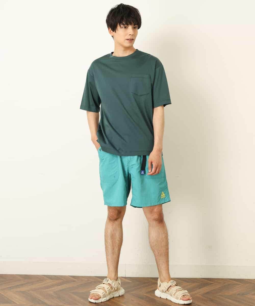 KHKHP40029 a.v.v MEN(アー・ヴェ・ヴェ) 【S-XXL/多機能】シルケットスムースワイドシルエットカットソー グリーン