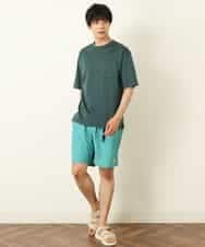 KHKHP40029 a.v.v MEN(アー・ヴェ・ヴェ) 【S-XXL/多機能】シルケットスムースワイドシルエットカットソー グリーン