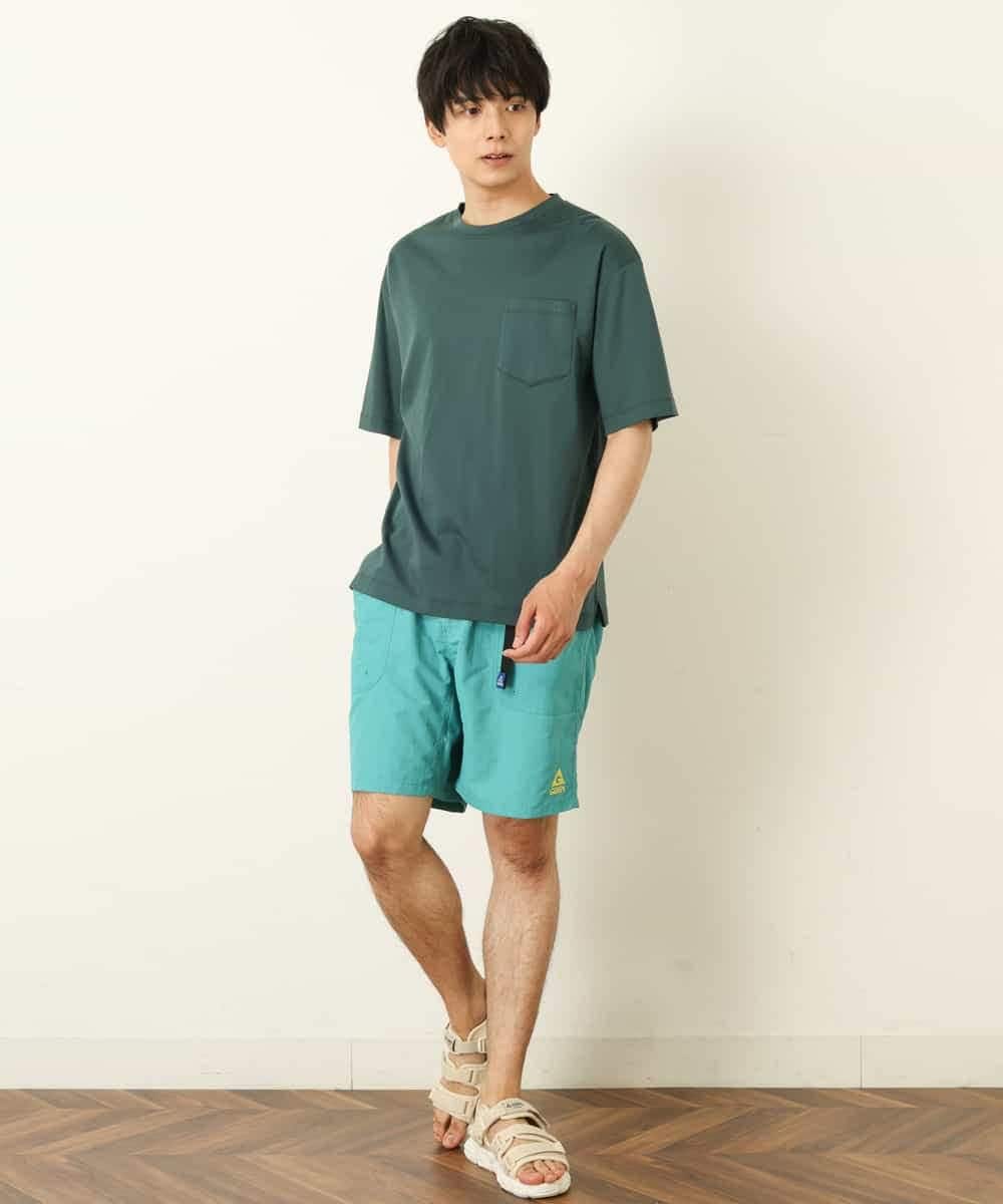 KHKHP40029 a.v.v MEN(アー・ヴェ・ヴェ) 【S-XXL/多機能】シルケットスムースワイドシルエットカットソー グリーン