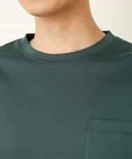 KHKHP40029 a.v.v MEN(アー・ヴェ・ヴェ) 【S-XXL/多機能】シルケットスムースワイドシルエットカットソー グリーン
