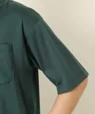 KHKHP40029 a.v.v MEN(アー・ヴェ・ヴェ) 【S-XXL/多機能】シルケットスムースワイドシルエットカットソー グリーン