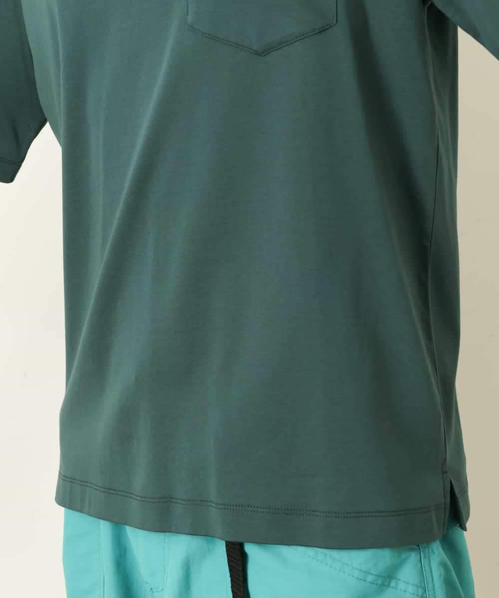 KHKHP40029 a.v.v MEN(アー・ヴェ・ヴェ) 【S-XXL/多機能】シルケットスムースワイドシルエットカットソー グリーン