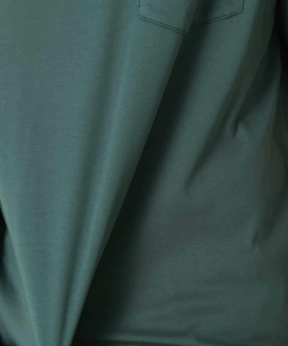 KHKHP40029 a.v.v MEN(アー・ヴェ・ヴェ) 【S-XXL/多機能】シルケットスムースワイドシルエットカットソー グリーン