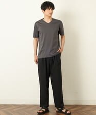 KHKHP41029 a.v.v MEN(アー・ヴェ・ヴェ) 【S-XXL/多機能】シルケットスムースVネックカットソー ライトグレー