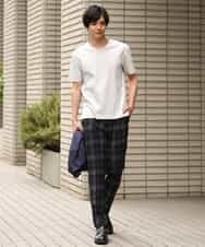 KHKHP41029 a.v.v MEN(アー・ヴェ・ヴェ) 【S-XXL/多機能】シルケットスムースVネックカットソー ライトグレー