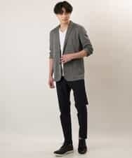 KHKHP41029 a.v.v MEN(アー・ヴェ・ヴェ) 【S-XXL/多機能】シルケットスムースVネックカットソー ライトグレー