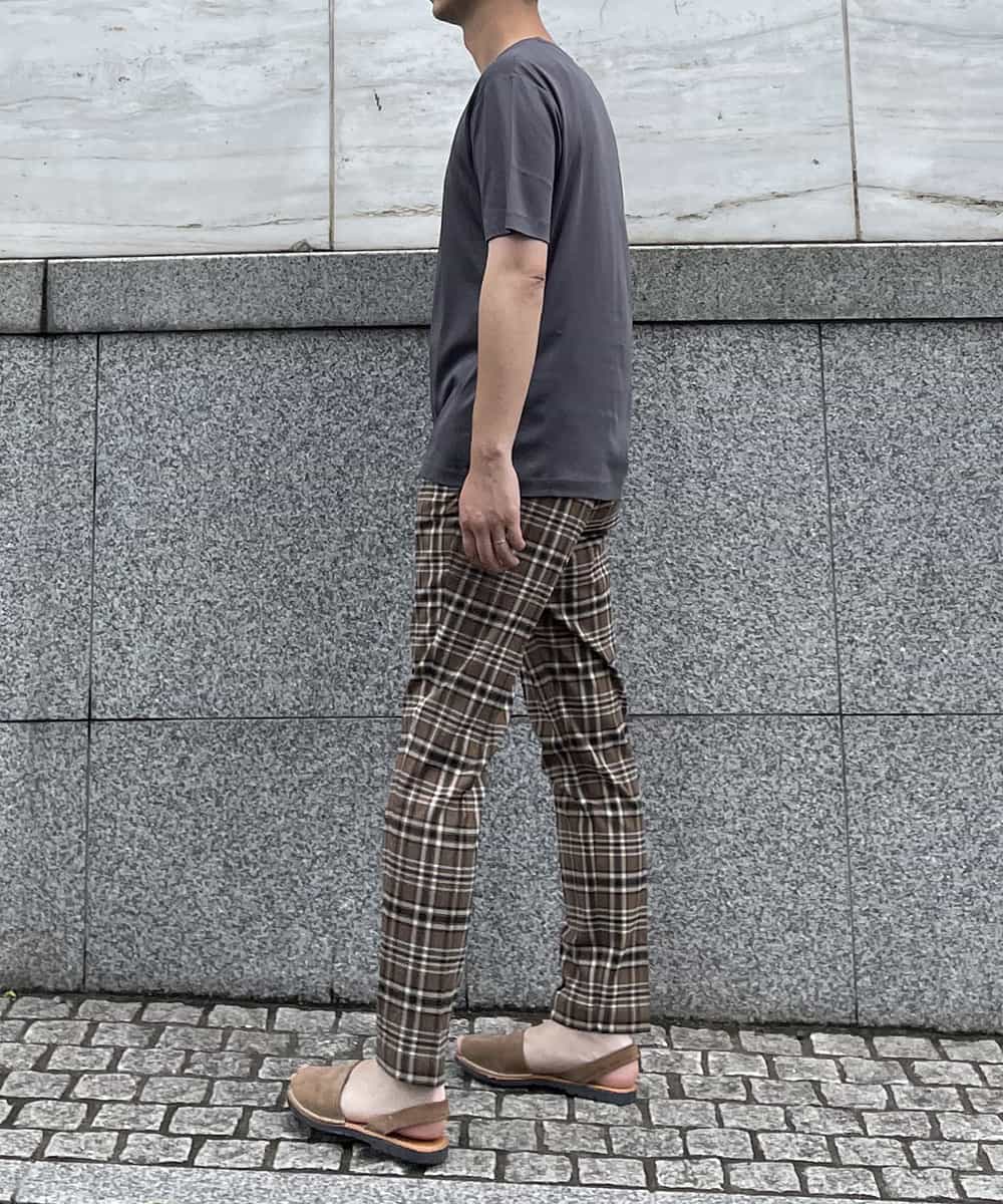 KHKHP41029 a.v.v MEN(アー・ヴェ・ヴェ) 【S-XXL/多機能】シルケットスムースVネックカットソー ライトグレー