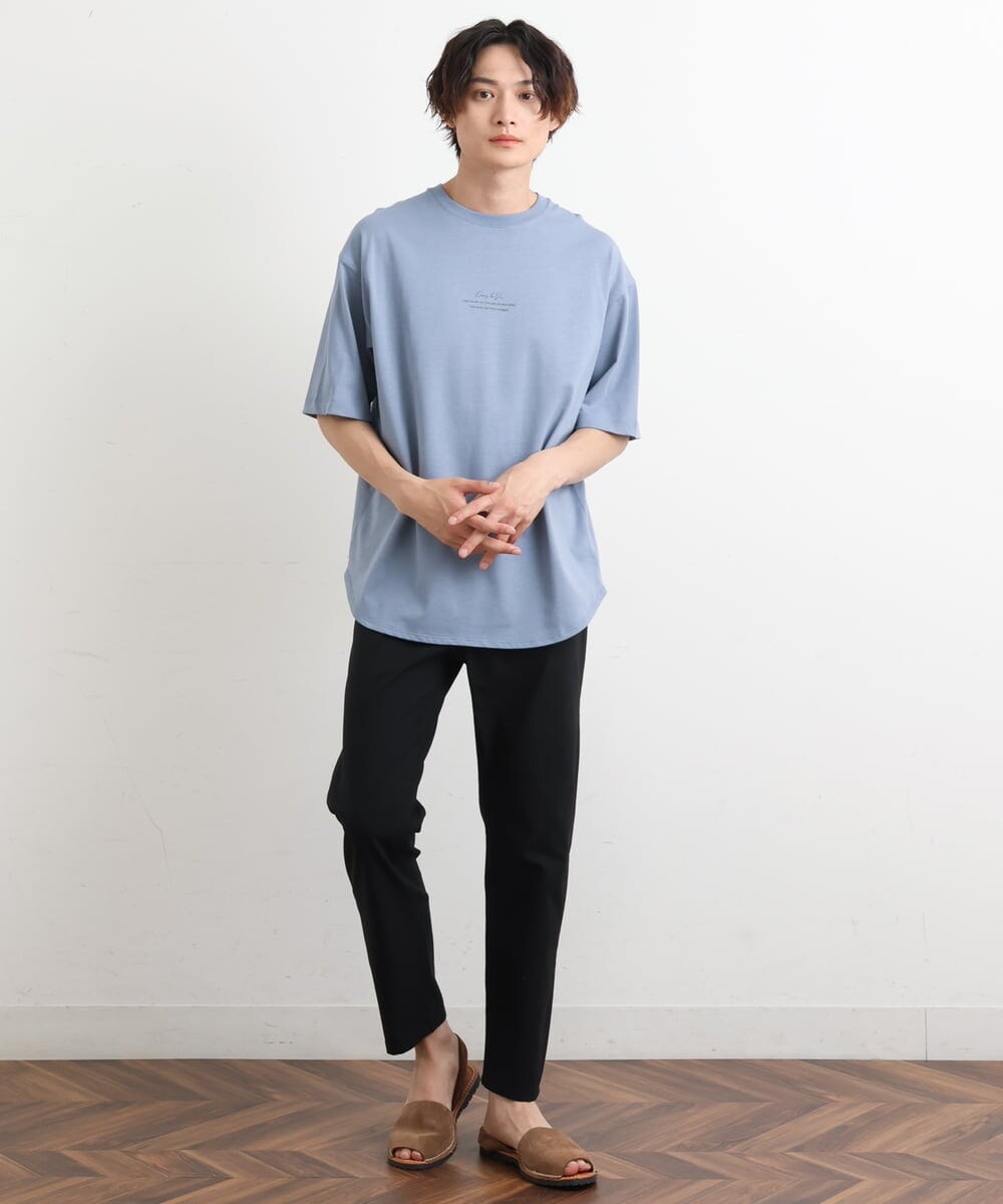 KHKHS10044 a.v.v MEN(アー・ヴェ・ヴェ) 【フォトグラファーコラボ】シャインロングシルエットTシャツ ホワイト