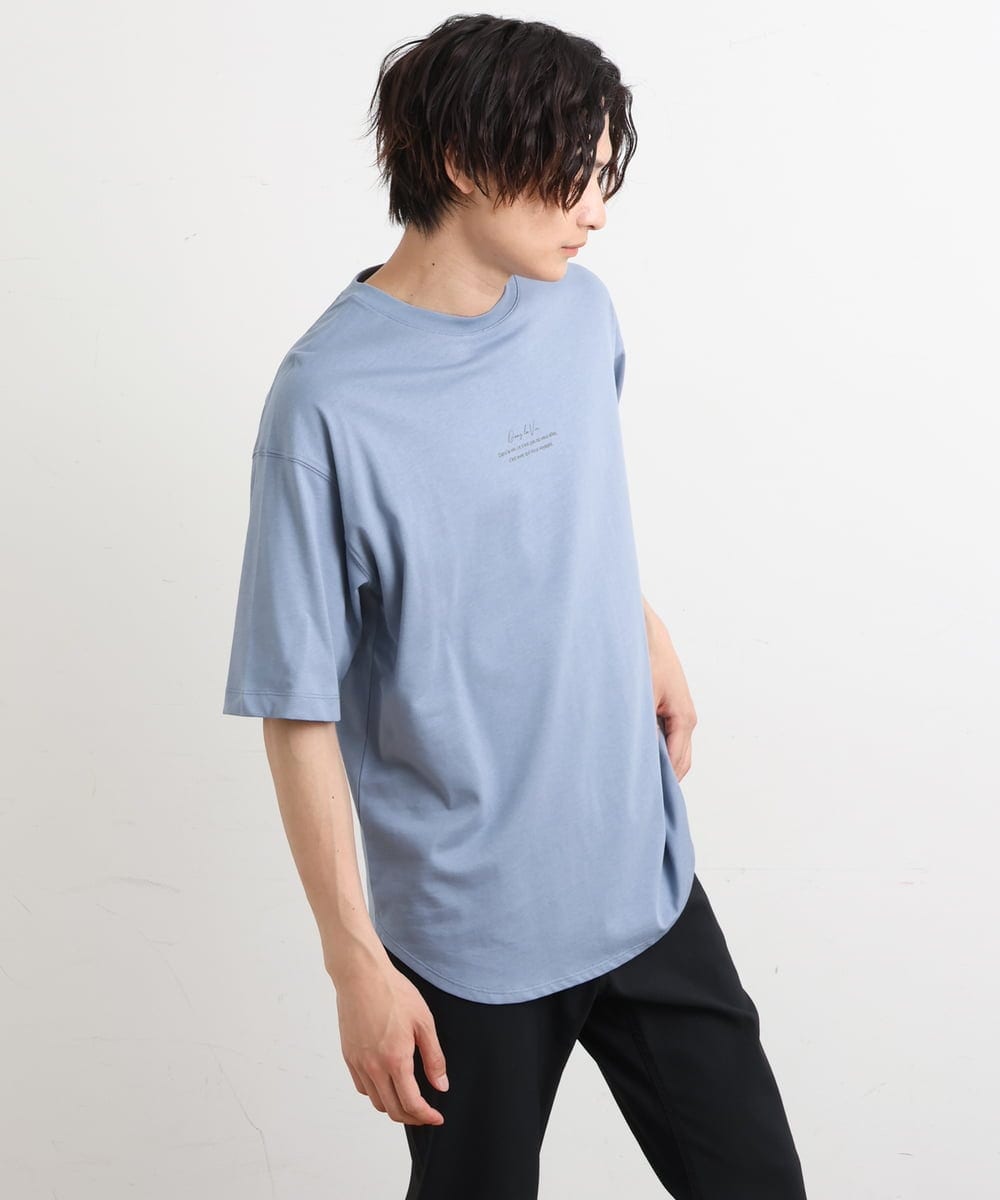 KHKHS10044 a.v.v MEN(アー・ヴェ・ヴェ) 【フォトグラファーコラボ】シャインロングシルエットTシャツ ホワイト