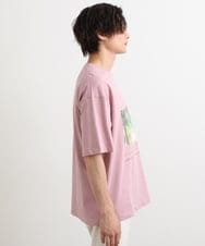 KHKHS11044 a.v.v MEN(アー・ヴェ・ヴェ) 【フォトグラファーコラボ】ボタニカルワイドシルエットTシャツ ピンク