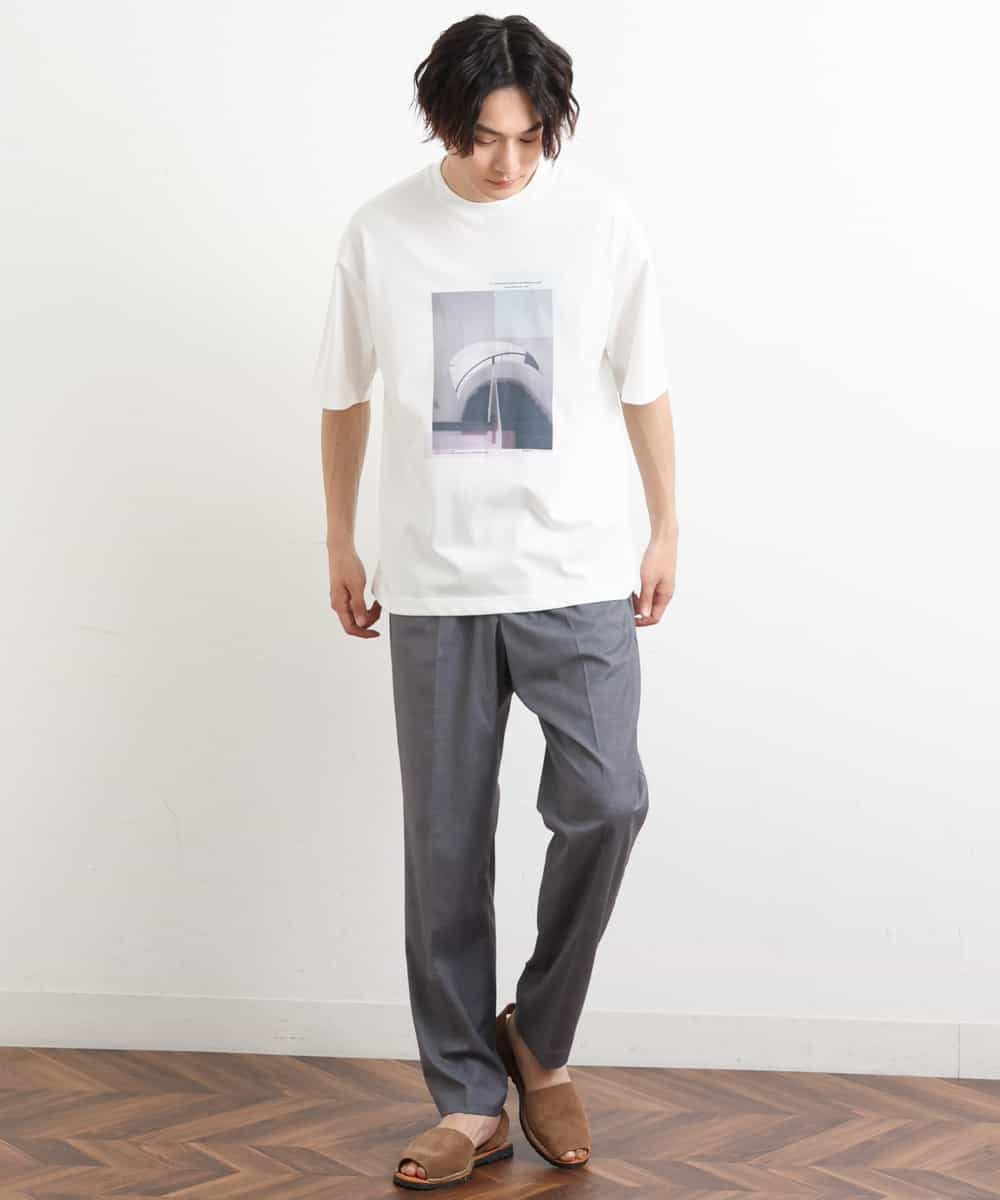 KHKHS12044 a.v.v MEN(アー・ヴェ・ヴェ) 【フォトグラファーコラボ】ワイドシルエットカットソー ラベンダー