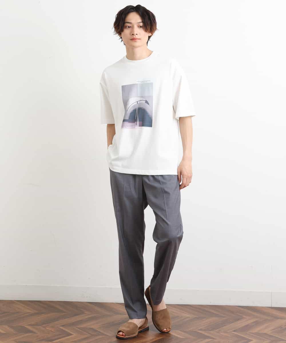 KHKHS12044 a.v.v MEN(アー・ヴェ・ヴェ) 【フォトグラファーコラボ】ワイドシルエットカットソー ラベンダー