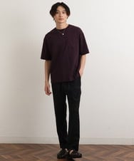 KHKHS40034 a.v.v MEN(アー・ヴェ・ヴェ) 【接触冷感/S-XXL】シルケットスムースワイドシルエットTシャツ グリーン