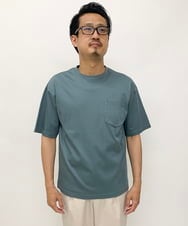 KHKHS40034 a.v.v MEN(アー・ヴェ・ヴェ) 【接触冷感/S-XXL】シルケットスムースワイドシルエットTシャツ グリーン