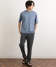 KHKHS40034 a.v.v MEN(アー・ヴェ・ヴェ) 【接触冷感/S-XXL】シルケットスムースワイドシルエットTシャツ グリーン