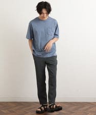 KHKHS40034 a.v.v MEN(アー・ヴェ・ヴェ) 【接触冷感/S-XXL】シルケットスムースワイドシルエットTシャツ グリーン