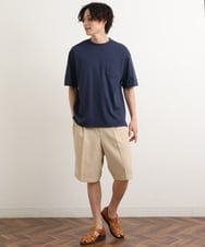 KHKHS40034 a.v.v MEN(アー・ヴェ・ヴェ) 【接触冷感/S-XXL】シルケットスムースワイドシルエットTシャツ グリーン