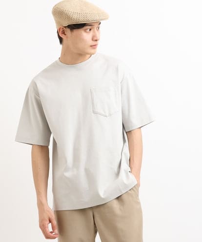 KHKHS40034 a.v.v MEN 【接触冷感/S-XXL】シルケットスムースワイドシルエットTシャツ