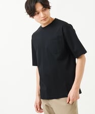 KHKHS40034 a.v.v MEN(アー・ヴェ・ヴェ) 【接触冷感/S-XXL】シルケットスムースワイドシルエットTシャツ ブラック