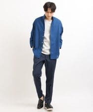 KHKHS41034 a.v.v MEN(アー・ヴェ・ヴェ) 【ジャケイン/接触冷感】シルケットスムースVネックTシャツ ライトグレー