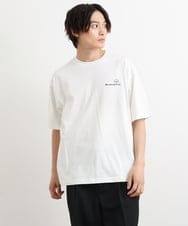 KHKHS62044 a.v.v MEN(アー・ヴェ・ヴェ) 【イラストレーターコラボ】バックプリントTシャツ ホワイト