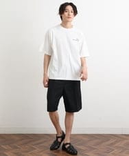 KHKHS62044 a.v.v MEN(アー・ヴェ・ヴェ) 【イラストレーターコラボ】バックプリントTシャツ ホワイト