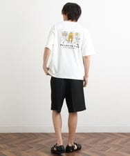 KHKHS62044 a.v.v MEN(アー・ヴェ・ヴェ) 【イラストレーターコラボ】バックプリントTシャツ ホワイト