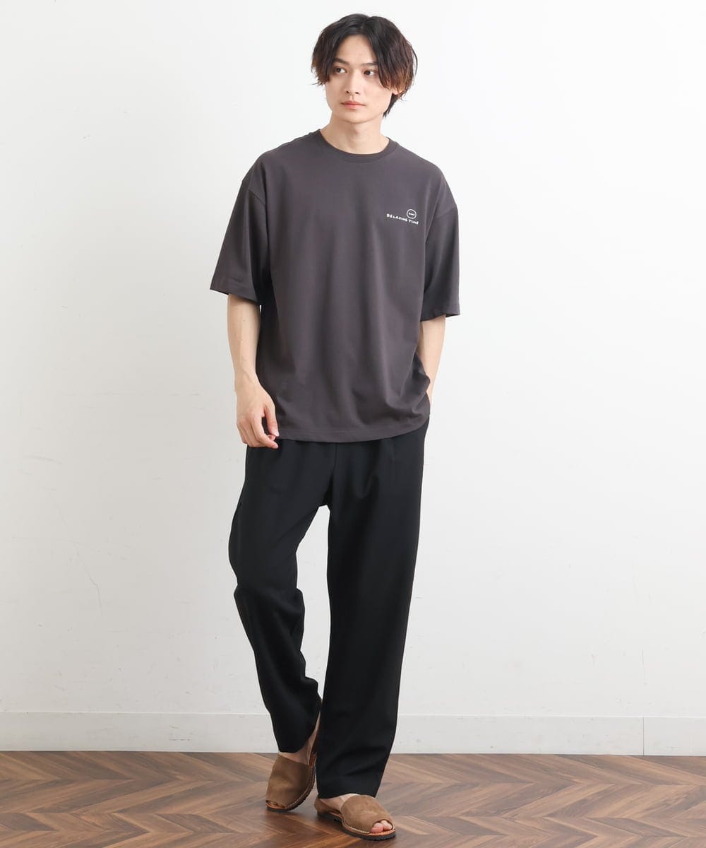 KHKHS62044 a.v.v MEN(アー・ヴェ・ヴェ) 【イラストレーターコラボ】バックプリントTシャツ ホワイト