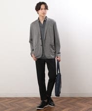 KHKHS73054 a.v.v MEN(アー・ヴェ・ヴェ) 【汗染み防止/接触冷感】プロテクトスウェットポロシャツ ダークグレー