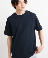 KHKHS79039 a.v.v MEN(アー・ヴェ・ヴェ) 【S-XXL】ワッフルフェイクレイヤードカットソー ネイビー