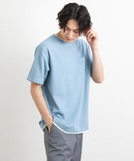 KHKHS79039 a.v.v MEN(アー・ヴェ・ヴェ) 【S-XXL】ワッフルフェイクレイヤードカットソー アイボリー