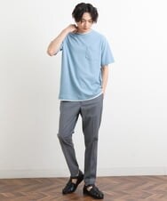 KHKHS79039 a.v.v MEN(アー・ヴェ・ヴェ) 【S-XXL】ワッフルフェイクレイヤードカットソー アイボリー