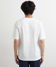 KHKHS85034 a.v.v MEN(アー・ヴェ・ヴェ) 【接触冷感】ラウンドロゴプリントセミワイドTシャツ ホワイト