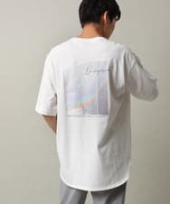 KHKHV10044 a.v.v MEN(アー・ヴェ・ヴェ) 【HIDEYUKI SUTO×a.v.vコラボ】フォトプリントロングシルエットTシャツ ホワイト
