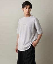 KHKHV10044 a.v.v MEN(アー・ヴェ・ヴェ) 【HIDEYUKI SUTO×a.v.vコラボ】フォトプリントロングシルエットTシャツ ライトグレー