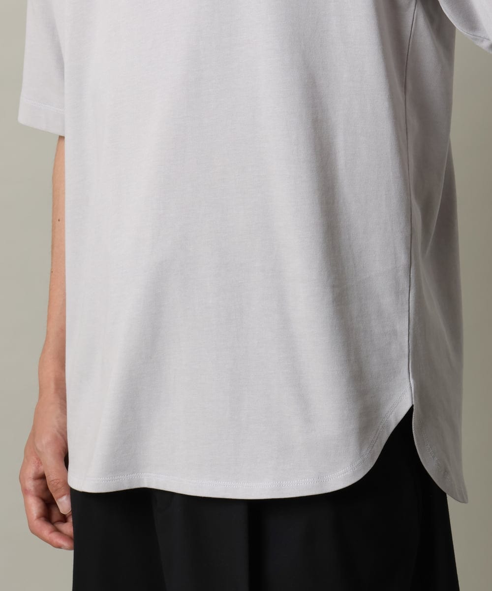 KHKHV10044 a.v.v MEN(アー・ヴェ・ヴェ) 【HIDEYUKI SUTO×a.v.vコラボ】フォトプリントロングシルエットTシャツ ライトグレー