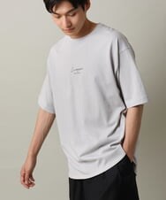 KHKHV10044 a.v.v MEN(アー・ヴェ・ヴェ) 【HIDEYUKI SUTO×a.v.vコラボ】フォトプリントロングシルエットTシャツ ライトグレー
