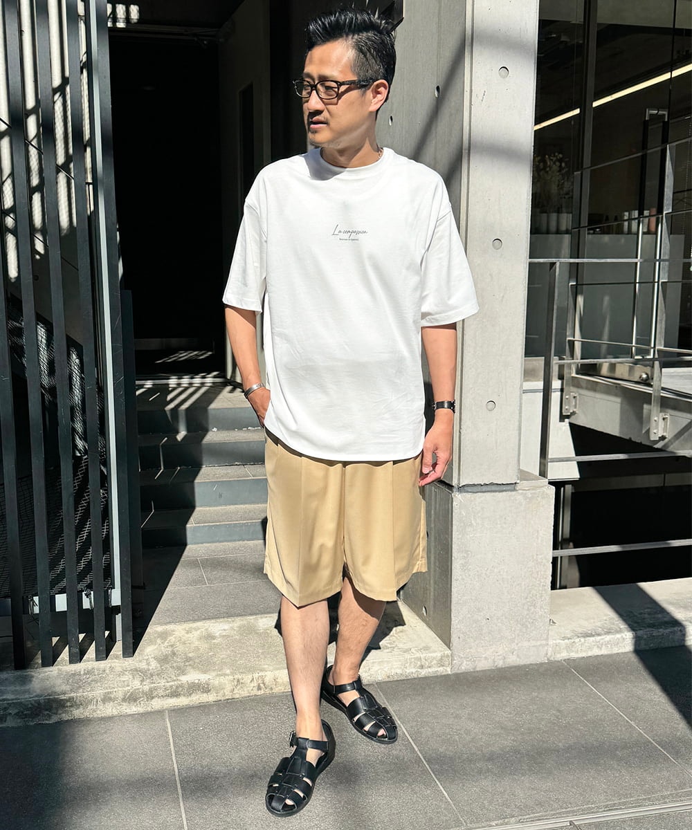 KHKHV10044 a.v.v MEN(アー・ヴェ・ヴェ) 【HIDEYUKI SUTO×a.v.vコラボ】フォトプリントロングシルエットTシャツ ライトグレー