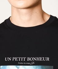 KHKHV11044 a.v.v MEN(アー・ヴェ・ヴェ) 【HIDEYUKI SUTO×a.v.vコラボ】フォトプリントワイドシルエットTシャツ ブラック