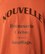 KHKHV13034 a.v.v MEN(アー・ヴェ・ヴェ) 【接触冷感】ロゴプリントセミワイドTシャツ オレンジ