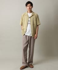 KHKHV13034 a.v.v MEN(アー・ヴェ・ヴェ) 【接触冷感】ロゴプリントセミワイドTシャツ オレンジ