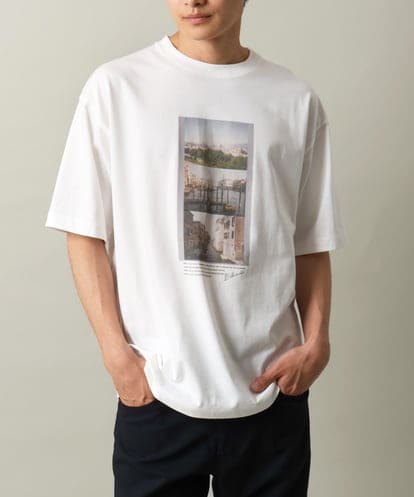 KHKHV14044 a.v.v MEN 【接触冷感】フォトプリントワイドシルエットTシャツ